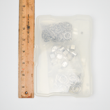 Silver Tone Cord Clasps + Assorted Bar-and-Ring Toggle Clasps