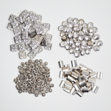 Shell + Decorative Metal Pewter Bead Bundle