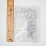 Decorative Circle + Heart Pewter Bead Bundle