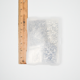 Star, Square + Octagonal Pewter Spacer Bead Bundle