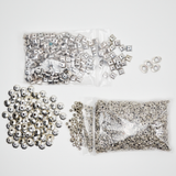 Star, Square + Octagonal Pewter Spacer Bead Bundle