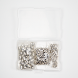 Cylindrical + Barrel Pewter Bead Bundle