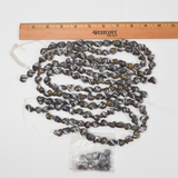 Brown, Black + Silver Stone Bead Strands