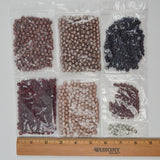 Brown + Black Round Glass Bead Bundle