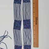 Blue + Colorful Square Beaded Belt