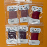 Red + Pink Silamide Waxed Nylon Beading Thread - 6 Spools