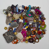 Assorted Colorful Beads, Stones + Trinkets