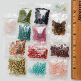 Assorted Colorful Disc + Round Glass Beads
