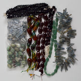 Green + Brown Kyanite + Assorted Crystal & Stone Beads