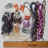 Black, Brown + Purple Dyed Pearl Beads