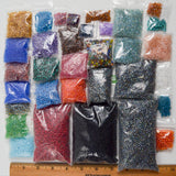 Assorted Colorful Rocaille Round Bead Bundle