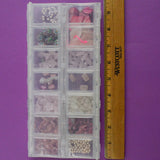 White + Pink Stone + Glass Beads in Organizing Case