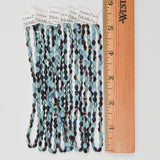 Blue + Brown 5x3mm Pinch Beads - 6 Strings