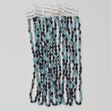 Blue + Brown 5x3mm Pinch Beads - 6 Strings