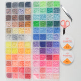 Rainbow Clay Heishi Beads + Wire in Organizing Case