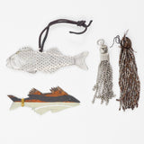 Beaded Metal Tassels + Metal Fish Bundle