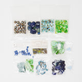 Blue + Green Glass & Stone Bead Bundle
