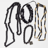 Black Beaded Jewelry Bundle