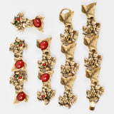 Gold Tone Oak Leaf Broken Jewelry Fragments