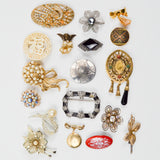 Gold + Beaded Brooch & Ornament Bundle