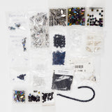 Black, Clear + Metallic Beads + Findings