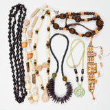 Wooden + Carved Beaded Jewelry Bundle