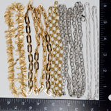 Gold and Silver Tone Metal Chain Bundle