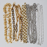 Gold and Silver Tone Metal Chain Bundle