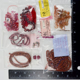 Red + Brown Stone + Crystal Bead Bundle