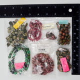 Pink + Green Stone Bead Bundle