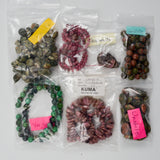Pink + Green Stone Bead Bundle