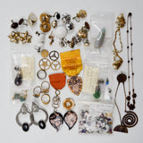 Assorted Earring, Necklace, Charm + Semi-Precious Gemstone Cabochon Bundle