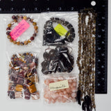 Brown + Pink Crystal Bead Bundle