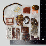 Brown + White Crystal + Glass Bead Bundle