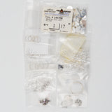 Sterling Silver + Silver Plated Jewelry Finding Bundle