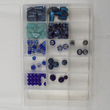 Blue Stone + Glass Beads in Organizing Case