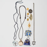 Assorted Jewish Pendants + Necklaces