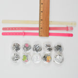 Plastic Bracelets with Interchangable Charms