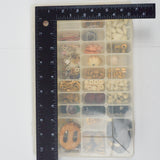 Assorted Wooden + Metal Beads in Organizing Case