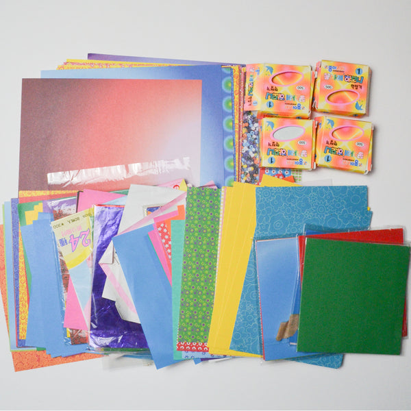 Assorted Sizes Origami Paper Bundle Default Title