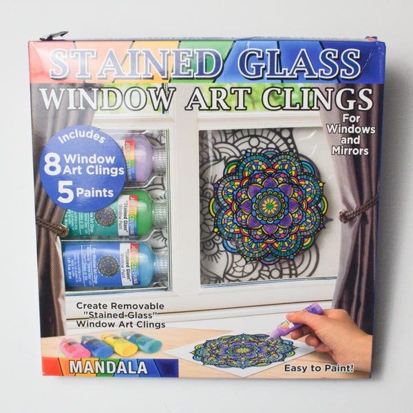 Stained Glass Mandala Window Art Clings Kit Default Title