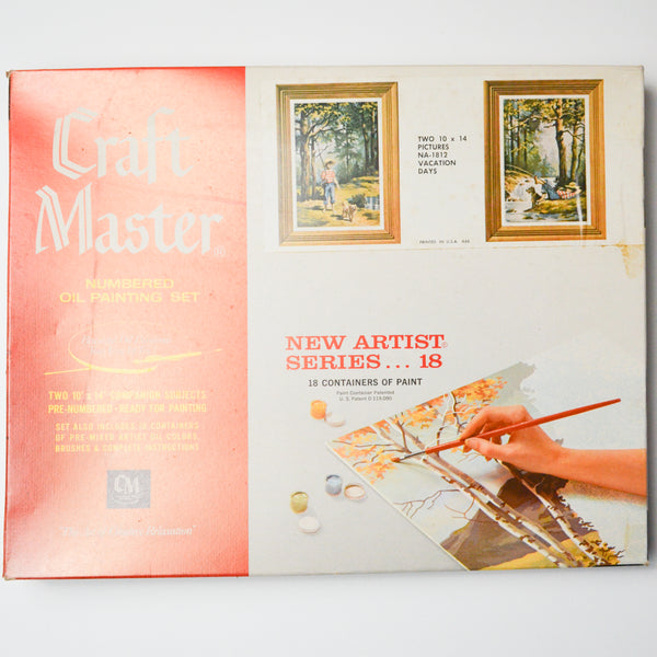 Craft Master Numbered Vacation Days Oil Painting Set