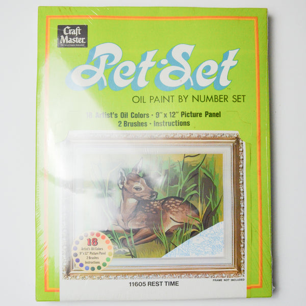 Craft Master Pet-Set Rest Time Oil Paint By Number Set