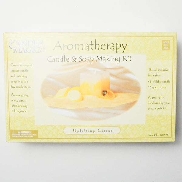 Candle Magic Aromatherapy Candle + Soap Making Kit - Uplifting Citrus