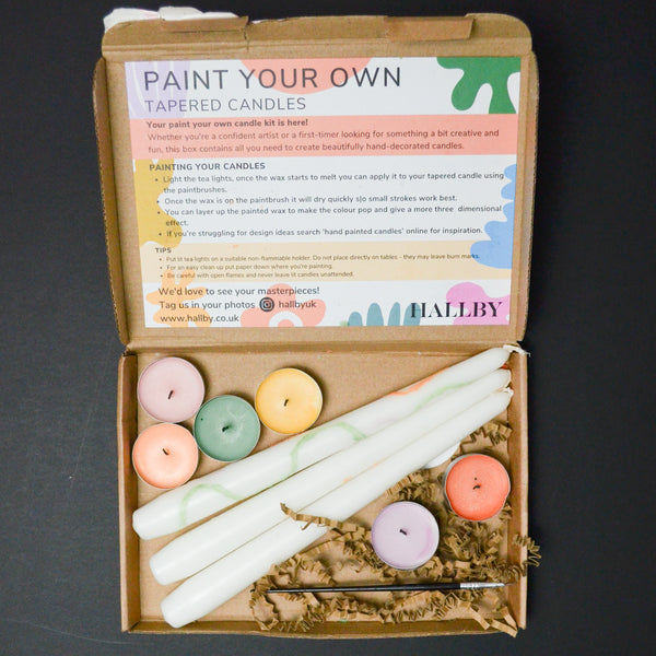 Paint Your Own Tapered Candles Kit