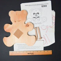 Wooden Teddy Bear Painting Kit