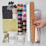Polymer Clay Tools, Molds + Pigments Kit