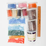 Colorful Mosaic Gems Fired Crushed Glass Bundle