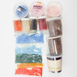 Colorful Mosaic Gems Fired Crushed Glass Bundle