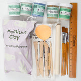 Pottery with a Purpose Clay Kit with Underglazes